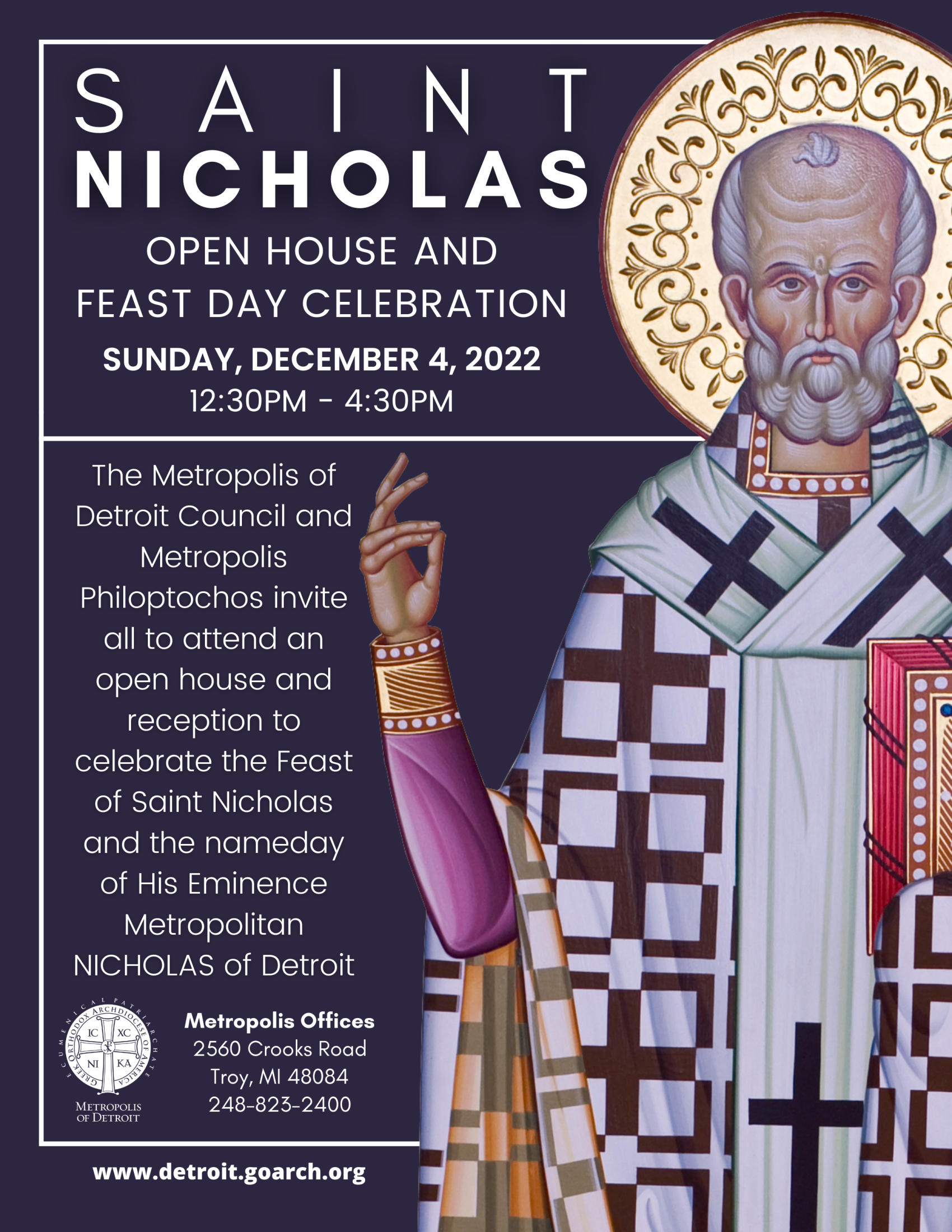 St. Nicholas Feast Day: Metropolis Offices